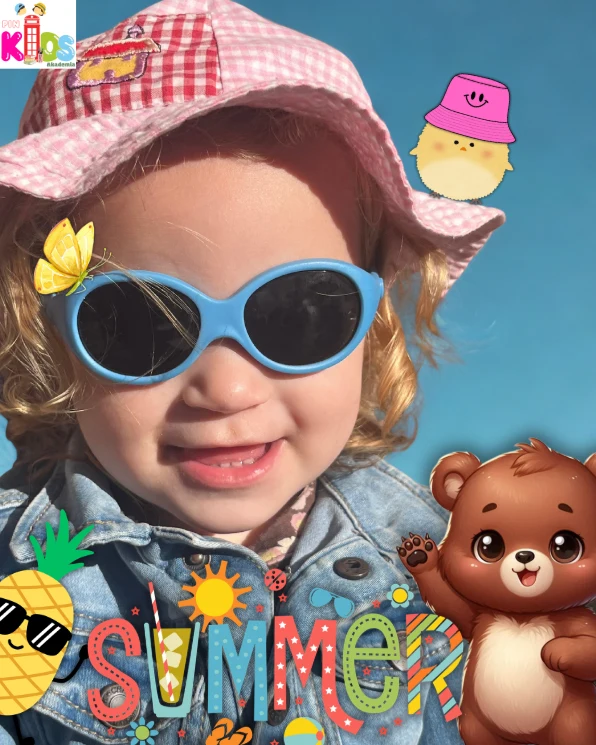 Niña disfrutando del verano con PinKIDS Akademia